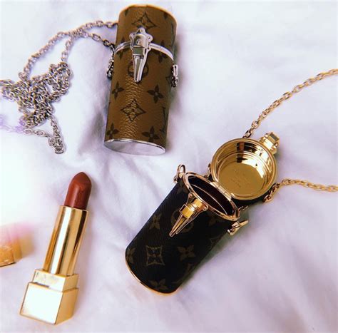 louis vuitton lipstick bag|louis vuitton lipstick case necklace.